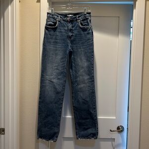 STS Blue Women's Medium Blue Denim Jeans with Contrast Stitching